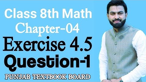 Class 8th Math Unit 4 Exercise 4.5 Question 1-8th Class Math Exercise 4.5 Q1-Financial Arithmetic
