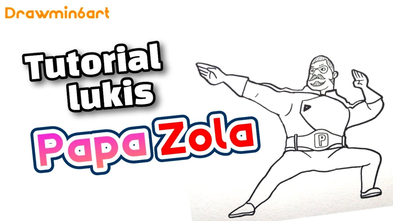 Cara lukis Papazola | How to draw Papazola 