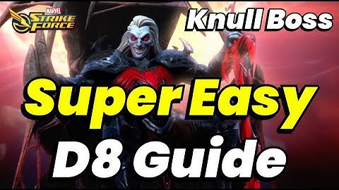 KNULL Boss EZ MODE Guide! No More RNG! Claim MAX Pts NOW & FREE Diamonds! D8 | MARVEL Strike Force