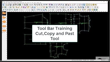 Working of TUKAdesign Tool Bar, Cut,Copy and Past Tool | #tukacad #patternmaking