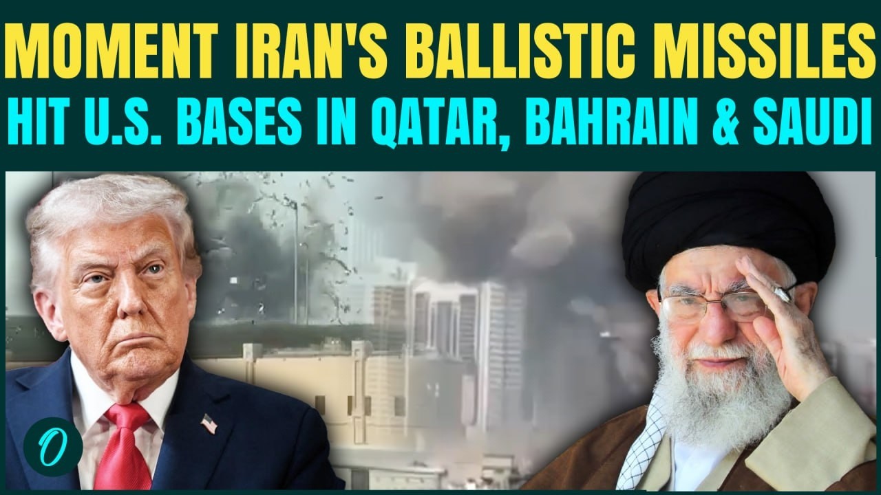 Iran RAINS Ballistic Missiles On U.S Bases in Qatar, Bahrain & Saudi | CHILLING Moment of Attack
