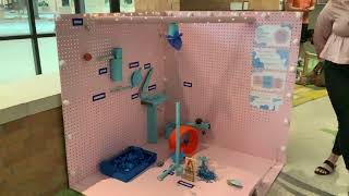 Gender Reveal using a Rube Goldberg Machine: (The Contraptioneer Challenge) Chain Reaction (12 Step)