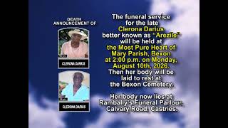 Clerona Darius ~ Short Obituary