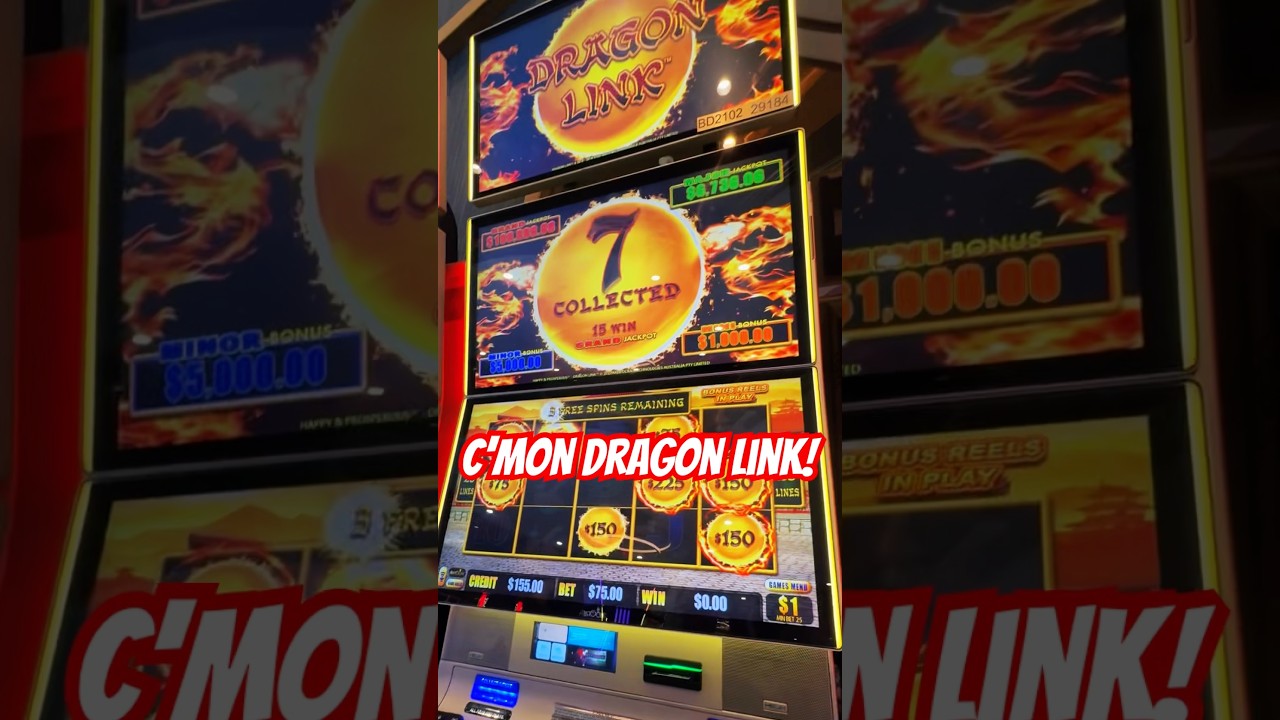 online casino per bankeinzug BONUS WIN DRAGON LINK!! $75 bet slots dragonlink bonus casino gambling winning win
