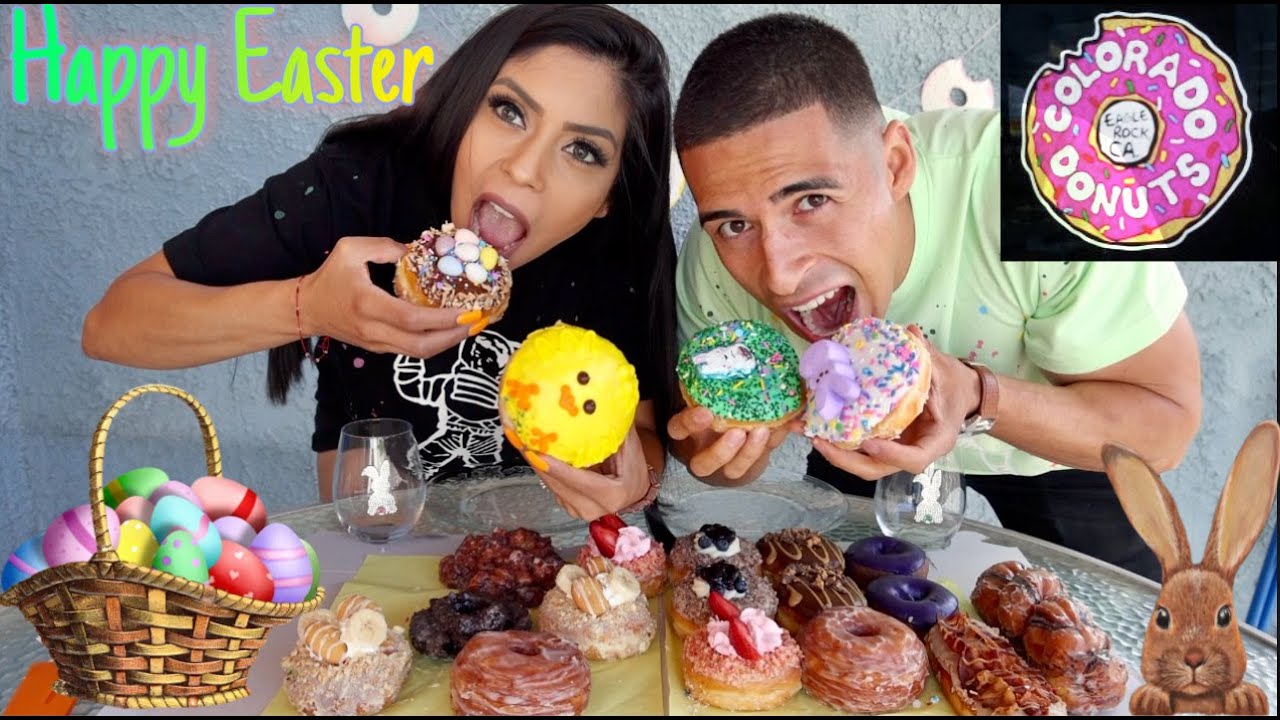 Epic Cheat Day | Colorado Donuts Mukbang Easter Edition - YouTube