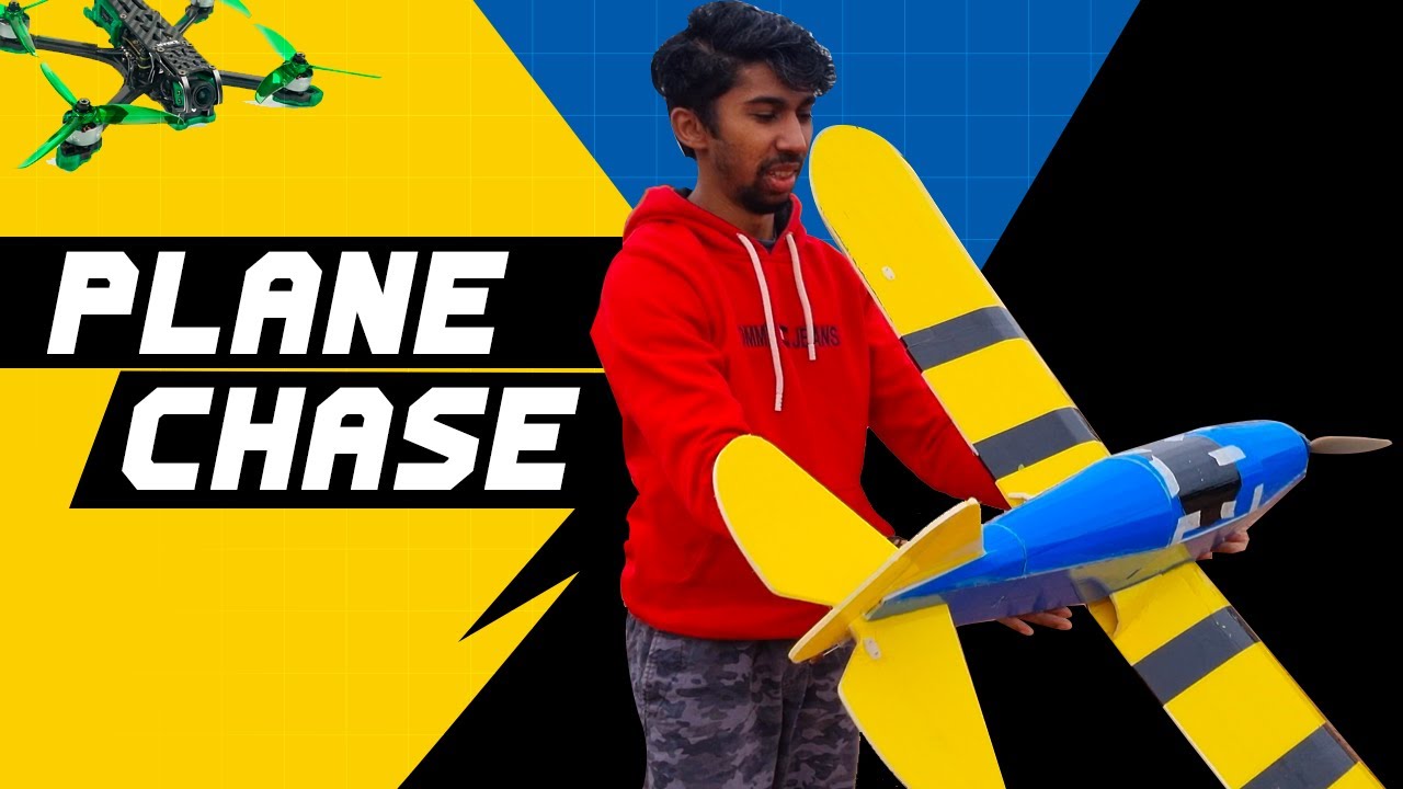 RC Plane Chase with FPV drone
