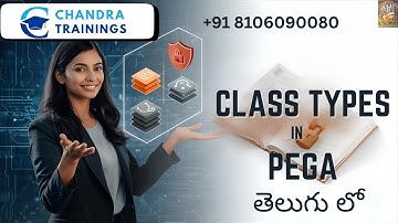 {తెలుగు}Class 3-Types of classes in PEGA by Chandra|| New Batch DEC 15 2025|| +91 8106090080|| #pega