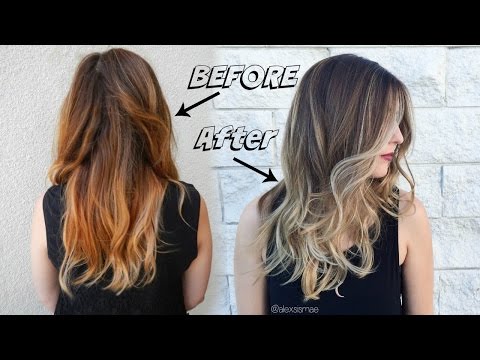 Fall Sombre Hair Color Ft New Redken Shades Eq 09p Youtube