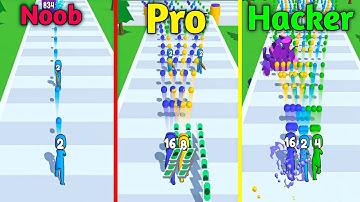 📌Noob vs Pro vs Hacker In Merge Grabber - All Level Gameplay Walkthrough Android and iOS