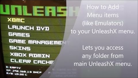 How to edit Menu items in UnleashX