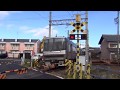 2018年最初の動画　名鉄踏切羽島線　江吉良１号 （旧塗装3150系通過）