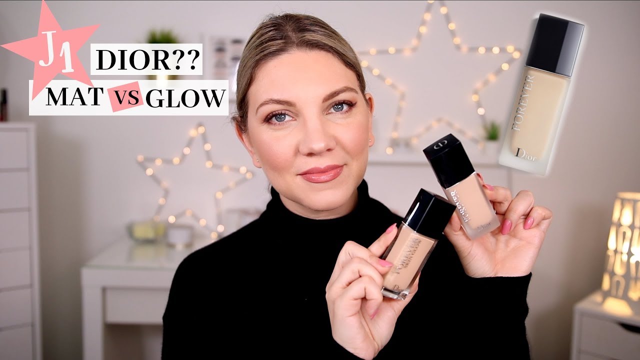 NEW| Fond de teint Forever Dior, Mat vs Glow : qui gagnera? revue| J1- 7 jours de Teint