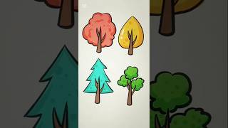 Easy Tree Drawing #tree #drawing #technique #shortsvideo #creativeart #howtodraw #art