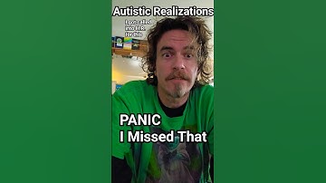 Autistic Realizations: PANIC I Missed That #WaltonBigfootJames #autism #cptsd #short #shorts