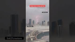 Dubai very danger rain ￼ #storm  ⛈️ #dubai #viral #god #danger #shorts #short #ssk27creations #like