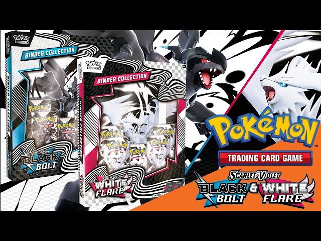 Pokmon TCG: Black Bolt White Flare Binder collection opening - YouTube