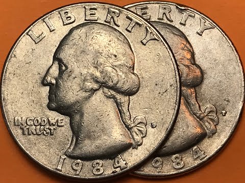 1984 US Quarter $275 Million Minted - United States Washington Quarter - Copper Nickel Clad Coins