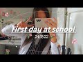 روتيني كطالبلة باكلوريا أول يوم مدرسة GRWM مذا يوجد في حقيبتي فطور Back To School 
