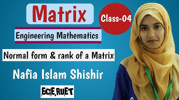 Normal form & rank of a Matrix
