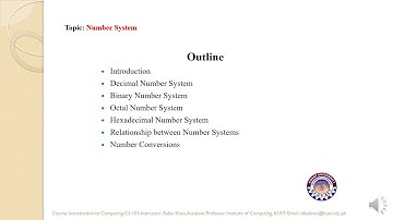 FACULTY054-CS101-KUST20200-L22-V1-Number System