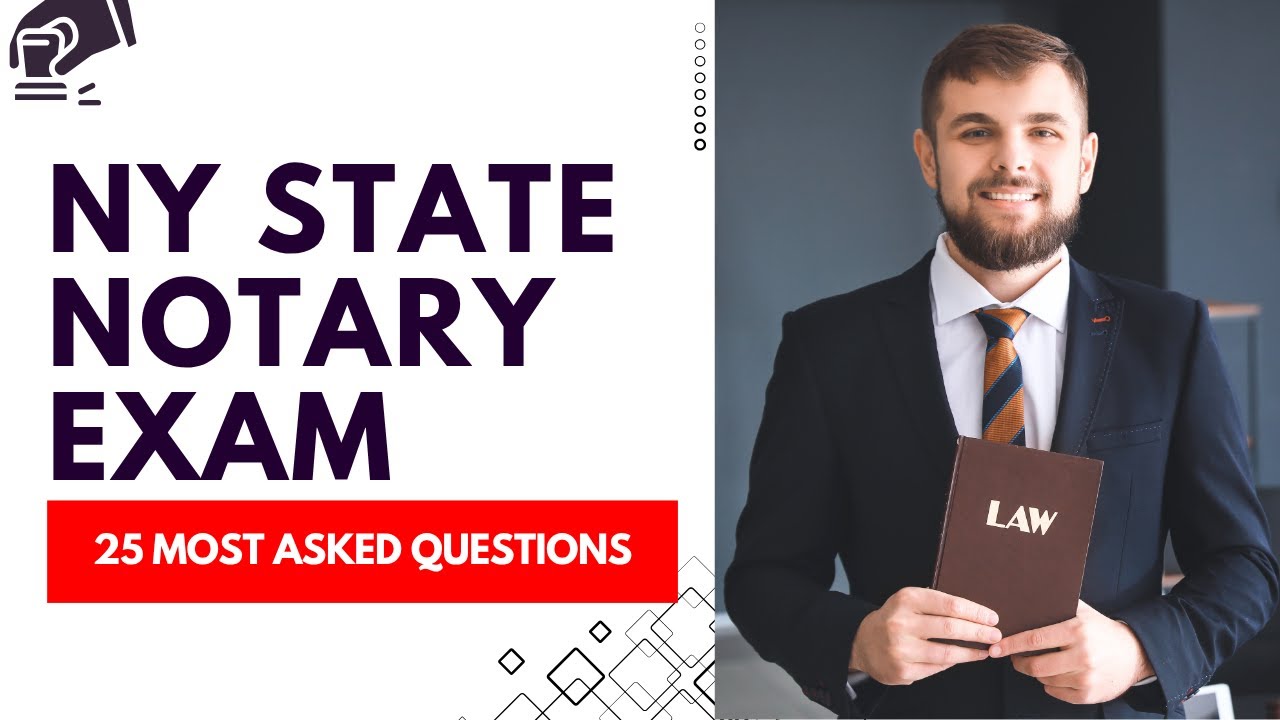 New York State Notary Exam Study Guide - Practice Test & Review (25 Most Asked Questions)