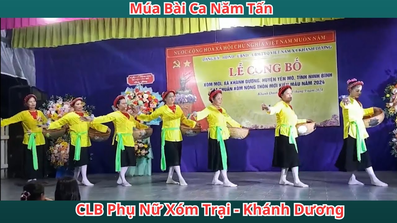 Múa Bài Ca Năm Tấn - CLB Phụ Nữ Xóm Trại Khánh Dương: Chào mừng xóm Mới về nông thôn mới 2024