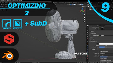 Modeling 3D Fan Game Asset | Optimizing 2 | Part 9
