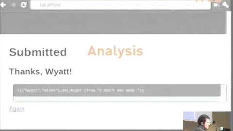 Haskell Symposium 2012.  Wyatt Allen: Surveyor
