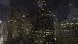 Midtown New York  | Rain On Window Sounds | To help you sleep and study | 8Hrs