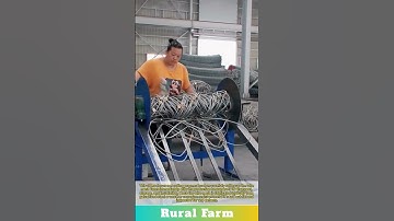 Slope protection net coiling process: rolling wire mesh fence after production