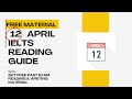12 APRIL 2025 IELTS EXAM PREDICTION | APRIL IELTS EXAM | IELTS READING PREDICTION 5 APRIL
