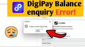 empty or invalid request data error in digipay balance enquiry