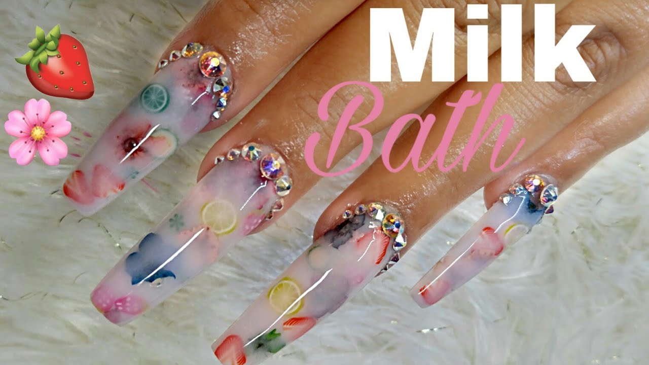 Diseño en 🌸🍓Baño de Leche/milk bath