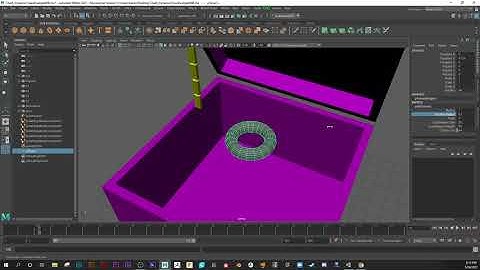 Maya 2022 - Chain Rig using the  Bullet Physics System.