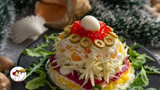 Салат «Новогодний» с красной рыбой и икрой – украшение стола! Салат «Новогодний» с красной рыбой и икрой – украшение стола!