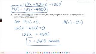 Math103 Section 4 2 Modeling With Linear Functions Lecture