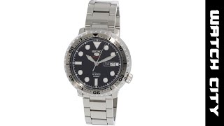 Seiko Mens Srpc61K Silver Stainless-Steel Automatic Sport Watch