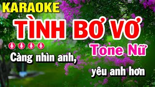 Tình Bơ Vơ Karaoke Nhạc Sống Tone Nữ - Beat Hay | Huỳnh Lê