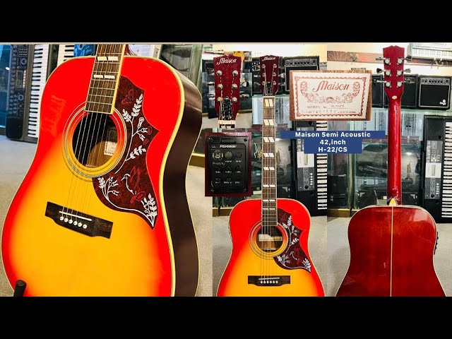 730 Maison アコースティックギター H-22/CS Maison H-22/CS Semi acoustic guitar ( Wilsons Music Instruments