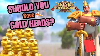 I REGRET not saving my gold heads! Don't make this mistake! Rise of Kingdoms [gold head usage guide]