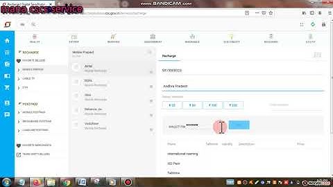 how to mobile recharge through csc digital seva