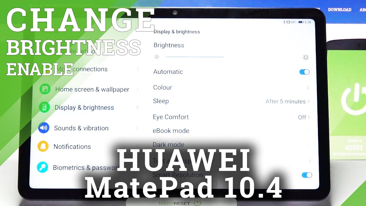 How to Activate Auto Brightness in HUAWEI MatePad 10.4 – Adaptive Screen Brightness
