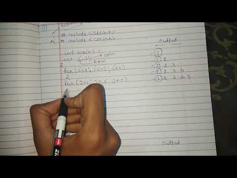 Triangle pattern in C