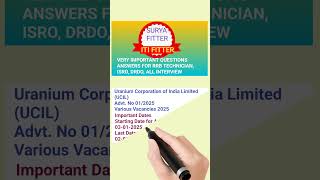 Ucil Requitments Notification 2025