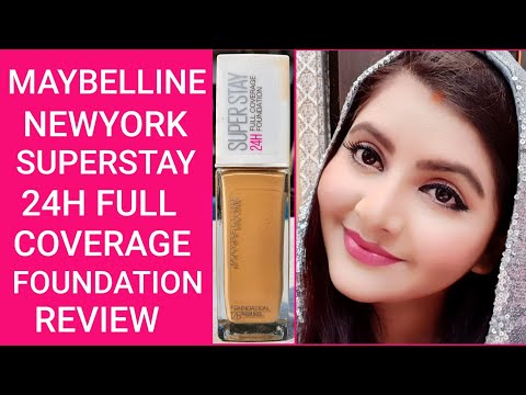 Maybelline NewYork SuperStay Full Coverage Foundation review & demo | foundation for oily skin |RARA