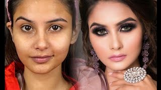 Royal Bridal Makeup Tutorial | Glassy skin with Soft Peachy Tones | Beautiful Bridal Makeup screenshot 4