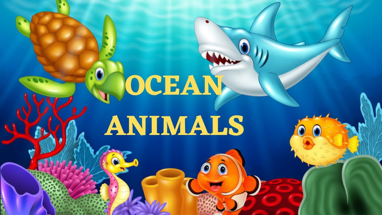 Ocean Animals Name and Sounds Sea Animals Name and Spelling Likes Oceanshayaankidsenglish