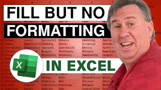 Excel - Mastering Excel Fill Without Formatting: Simple and Efficient Solutions - Episode 797