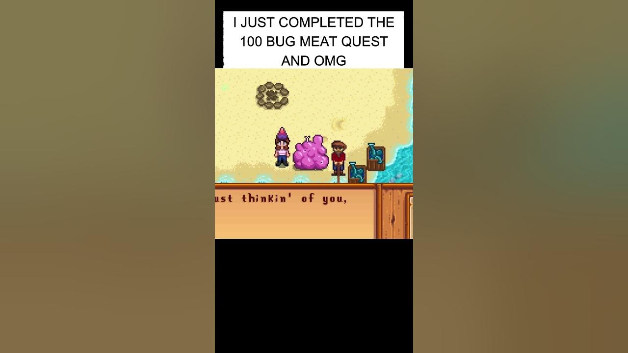 Bug meat quest cutscene // Stardew Valley shorts YouTube