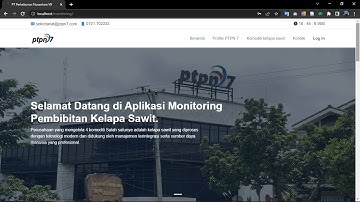 Aplikasi monitoring uraian pekerjaan pada kebun kelapa sawit berbasis web
